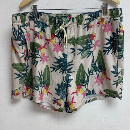 Alpine Design 5 in Menâs Active 5â Pull On Short Painted Jungle Print ADM138