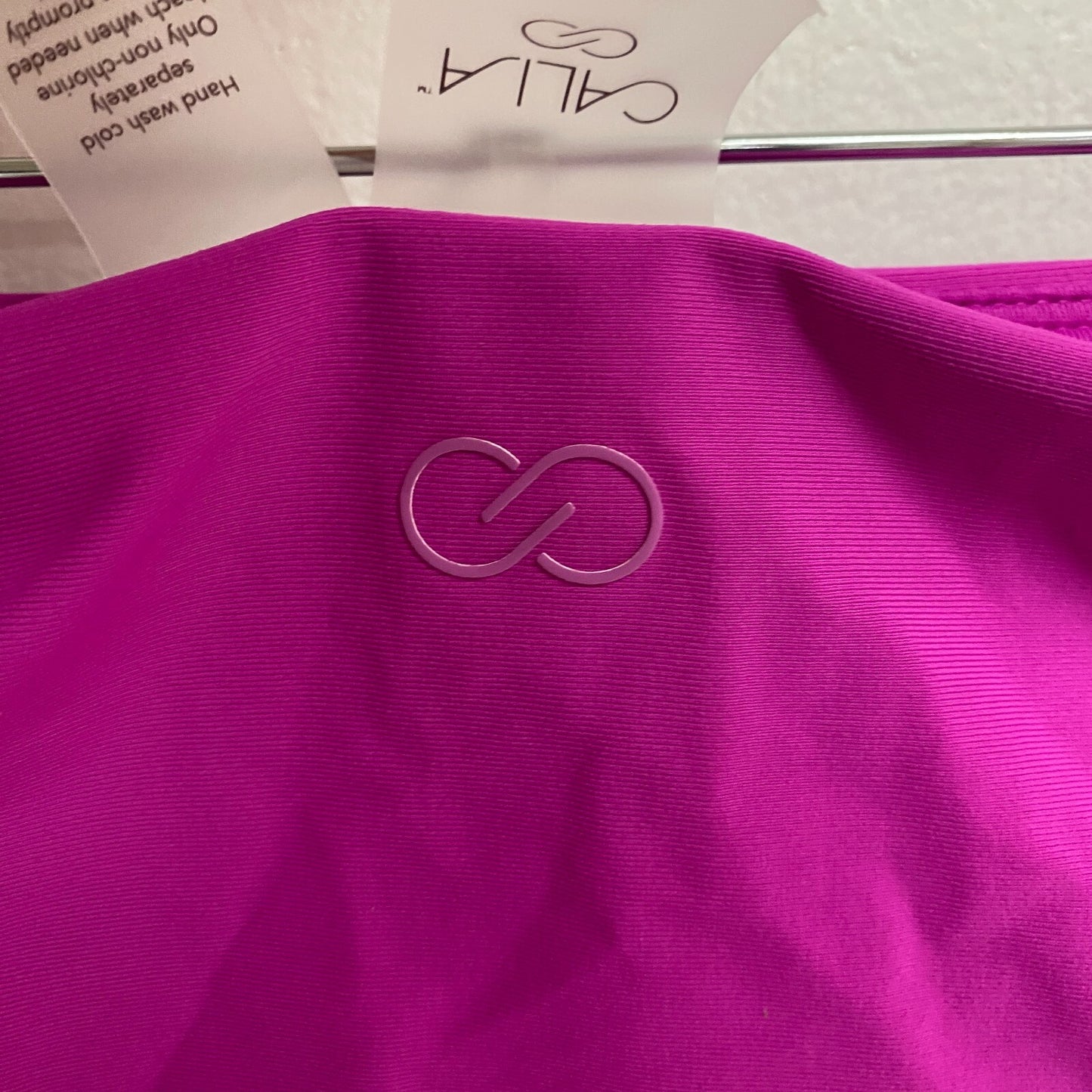 Calia Women's Swim Collection Adjustable Ruched Rise Bikini Bottom Lush Berry