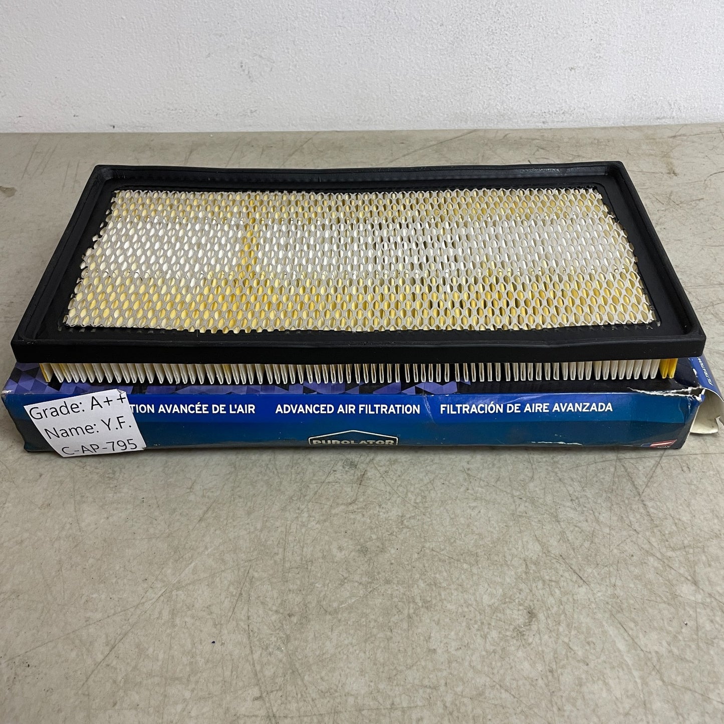 Purolator Classic Engine Air Filter A23436 Panel 13.63 × 6.75 in Fits Volvo