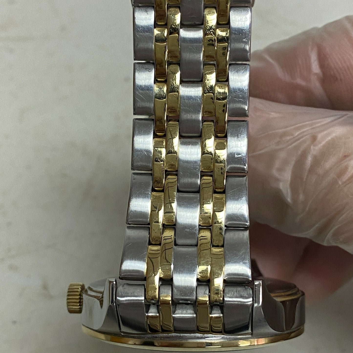 Armitron Women's Two Tone Time Day And Date Function Bracelet Watch, 20/5491TT