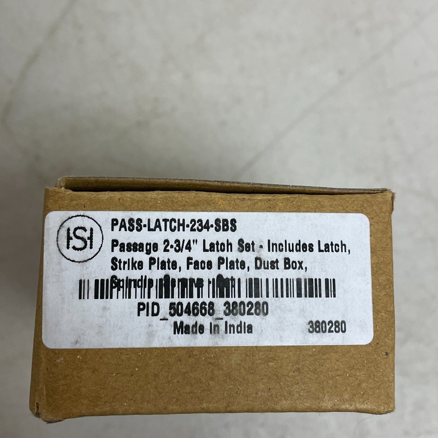 Signature Hardware Passage 2-3/4'' Latch Set - Satin Brass PASS-LATCH-234-SBS