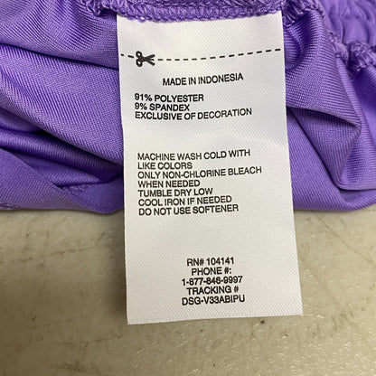 DSG Girls Ruched Tank Electric Violet Solid Sleeveless Stylish DAG13123