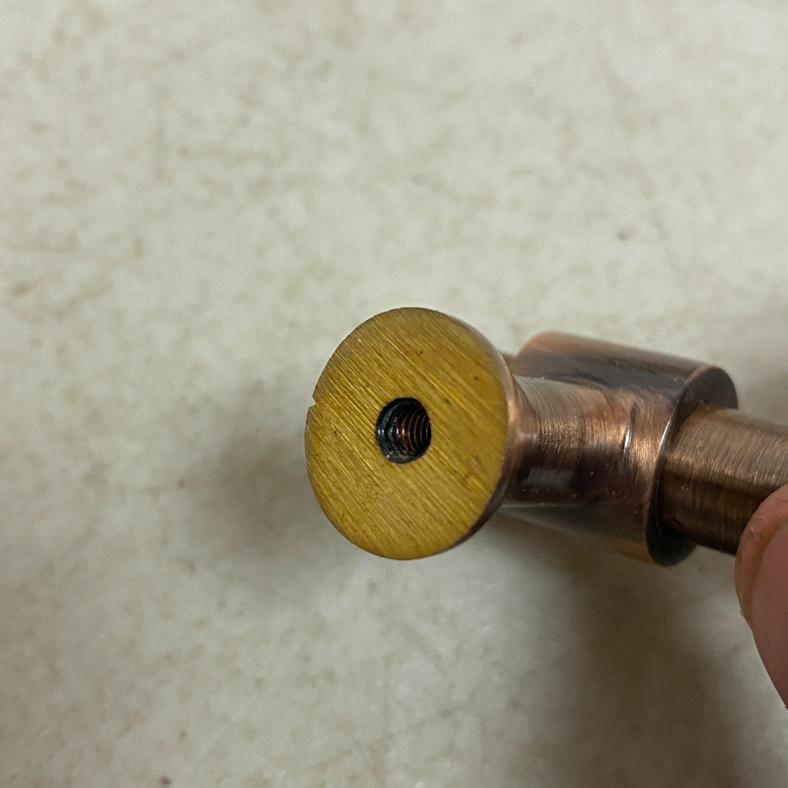 Signature Hardware 1-3/4" Strasbourg Brass T Knob - Antique Copper