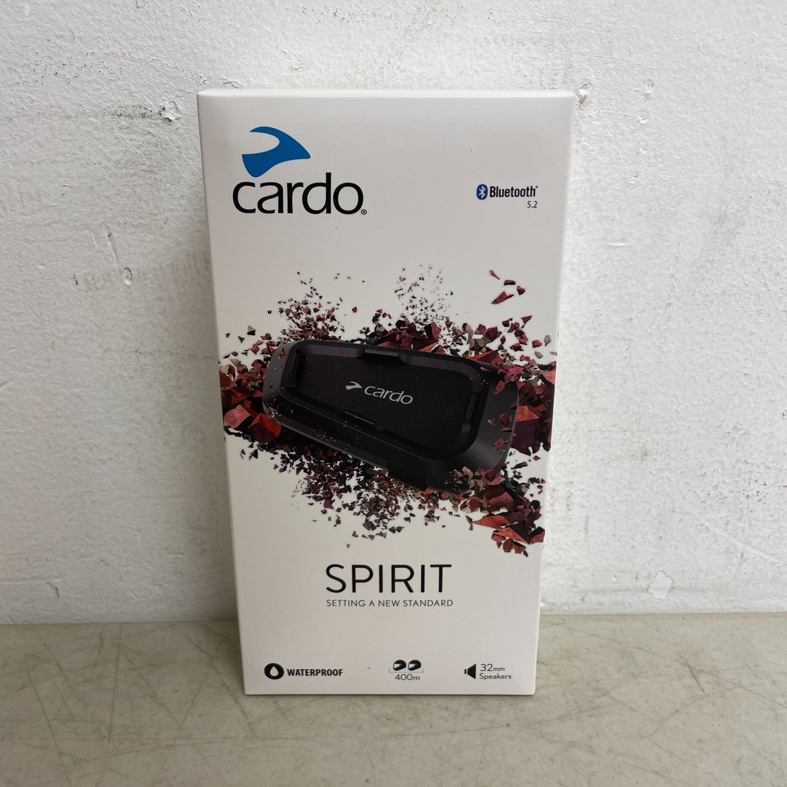 Cardo Spirit Single Bluetooth Motorcycle Intercom IP65 Waterproof SPRT0001