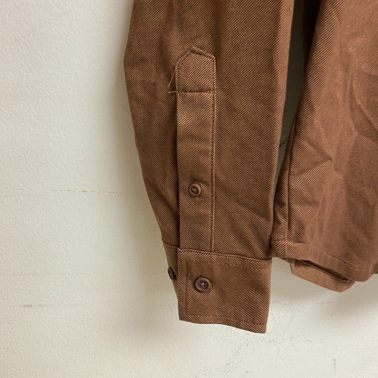 VRST Men's Long Sleeve Button Down Collared Shirt Earth Brown Heather MAX200332
