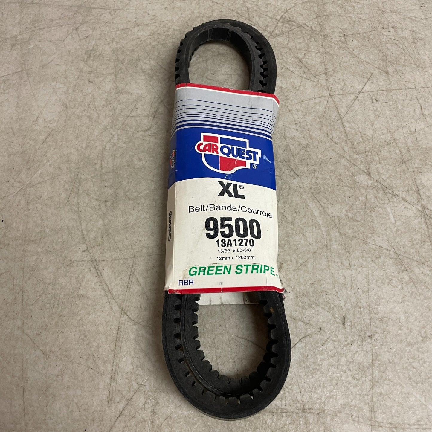 Carquest XL 9500 V-Belt 13A1270 Green Stripe