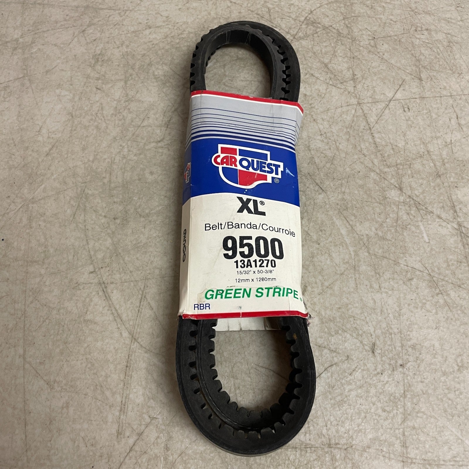 Carquest XL 9500 V-Belt 13A1270 Green Stripe