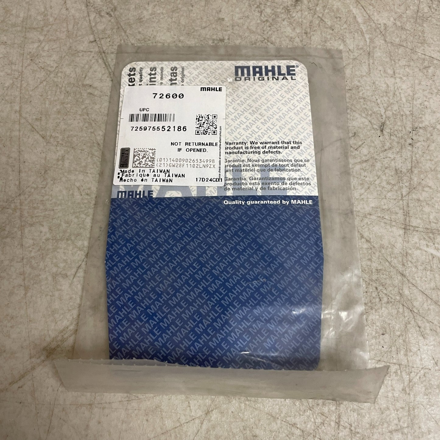 MAHLE Multi-Purpose O-Ring 5-Pack Metric Seal 72600