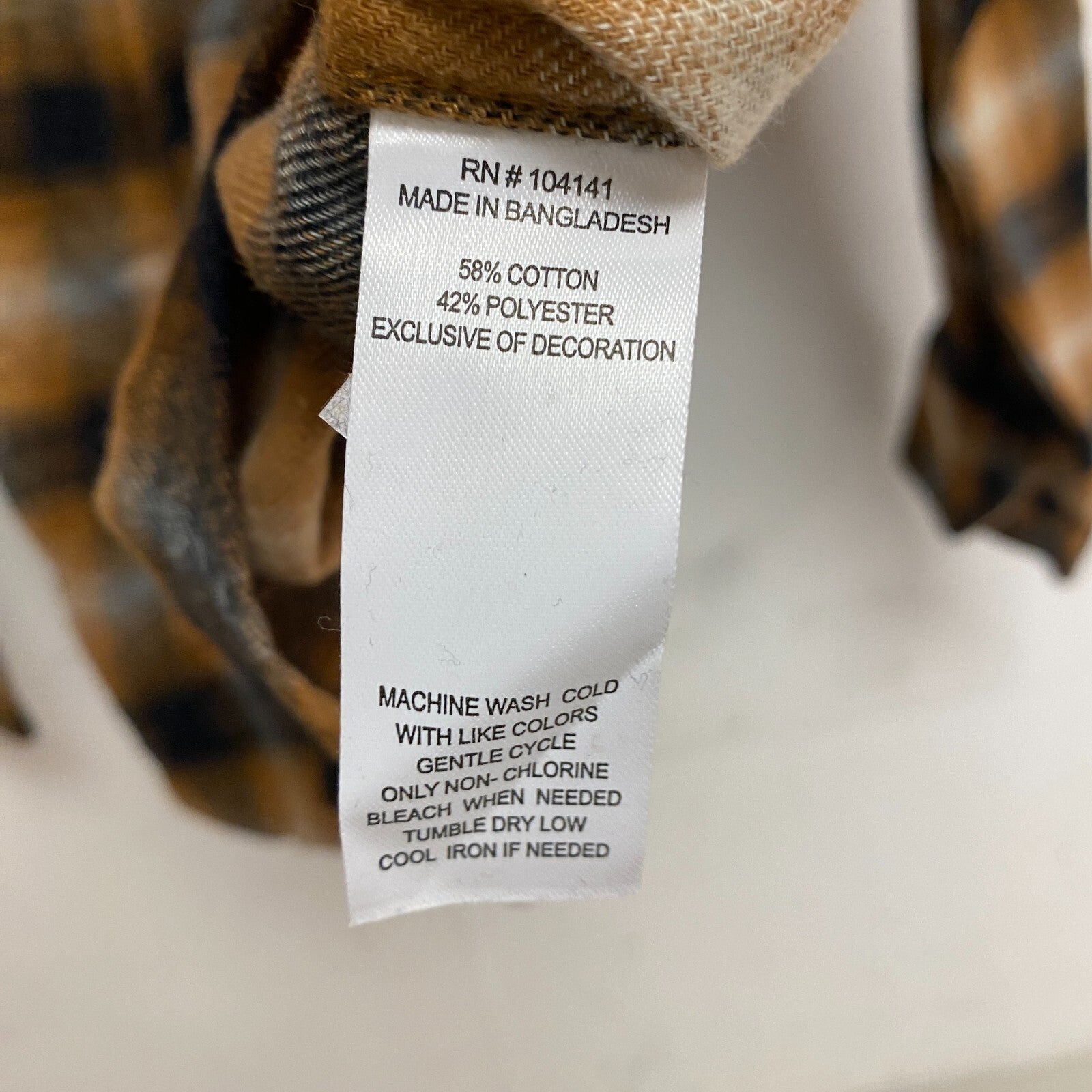 ALPINE DESIGN MENS AD M BRUSHED FLANNEL LONG SLEEVE GOLD HICKORY  PLAID ADM23300