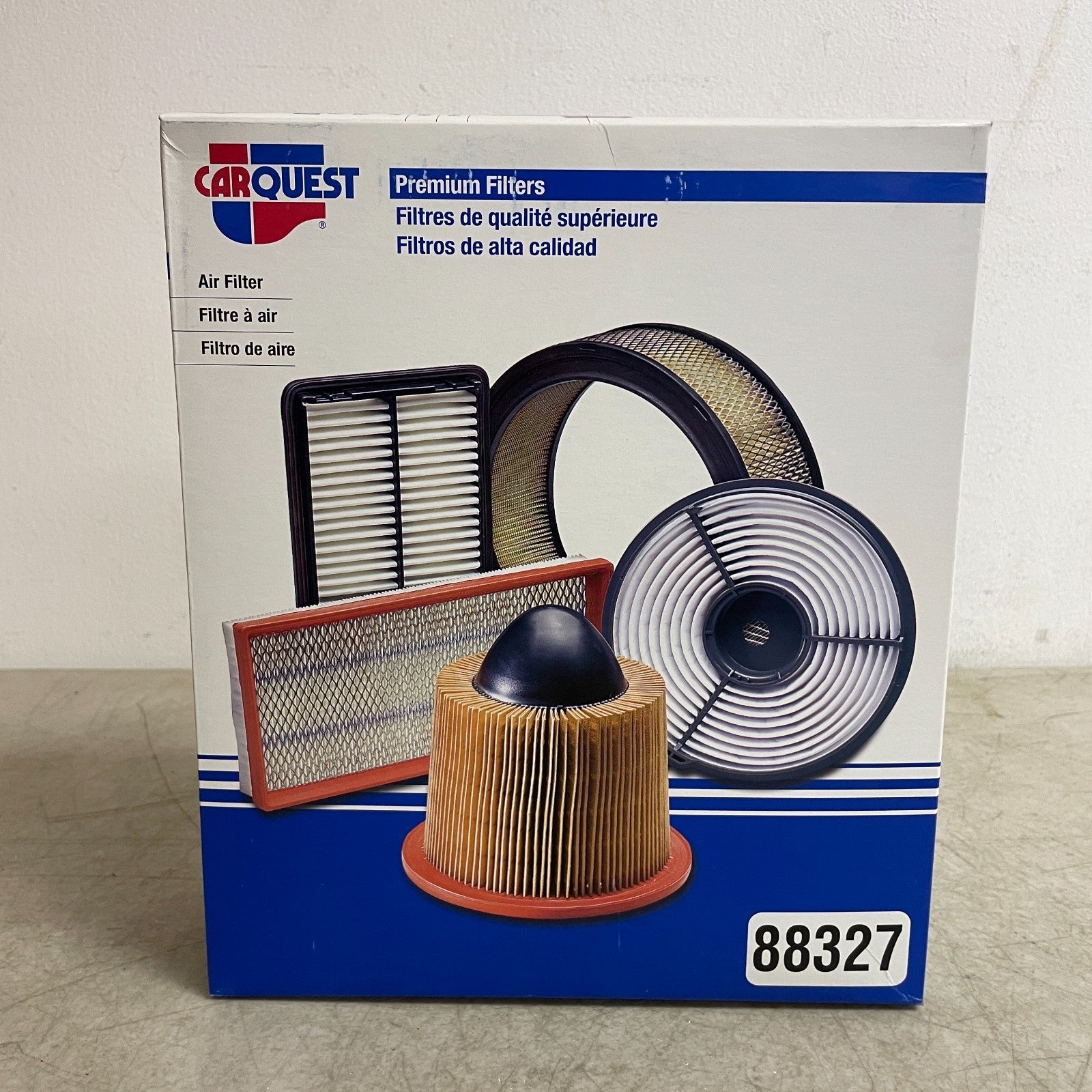 Carquest 88327 Premium Engine Air Filter 10.44″ ×9.01″ ×2.24″ Replacement