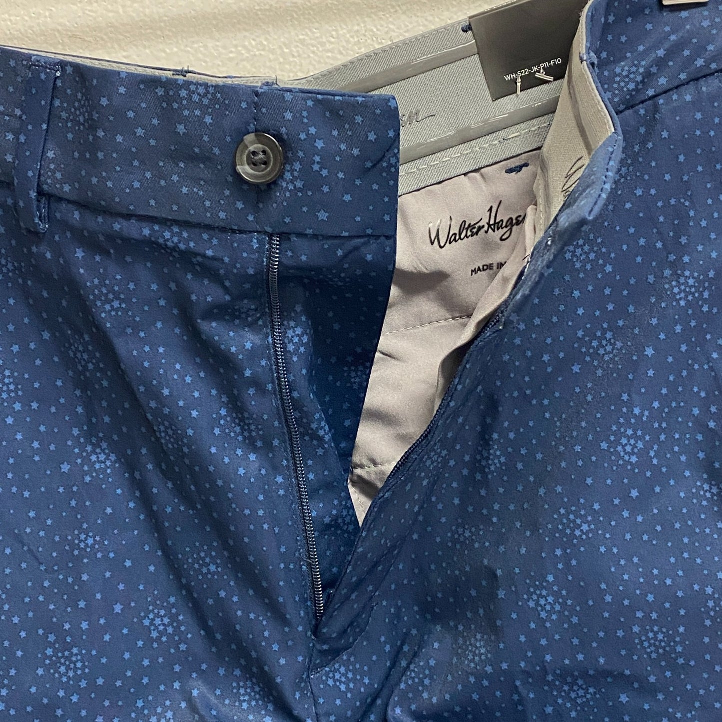 Walter Hagan Mens' 10 in P11 USA Star Print Short Stars Navy Summer MGA14183