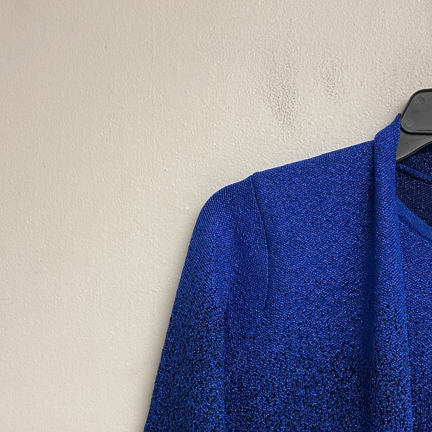 Alfred Dunner Women's 3/4 Sleeve Layered Look Cardigan Sweater Size PS Cobalt