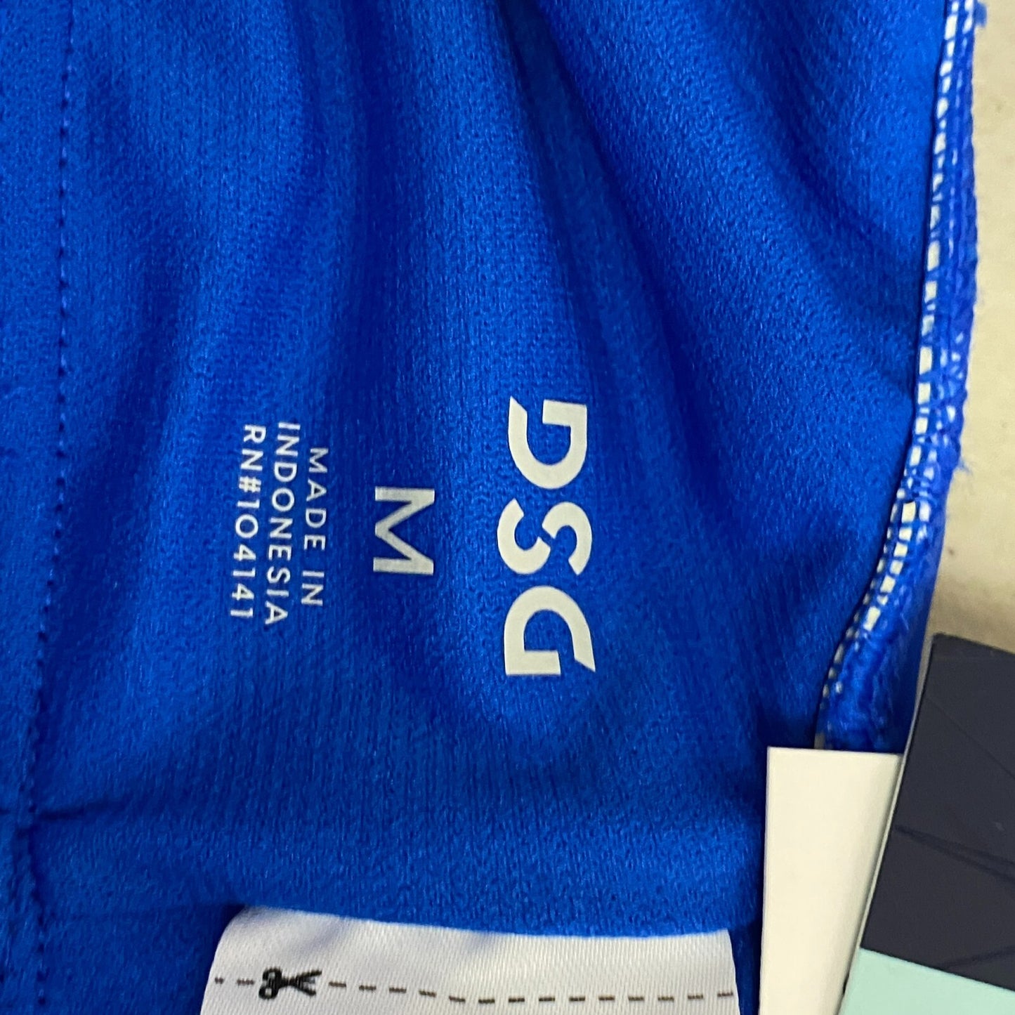 DSG Women's Long Line Scoop Neck Bikini Top Speed Stripe Blue DSW2786PRTZ