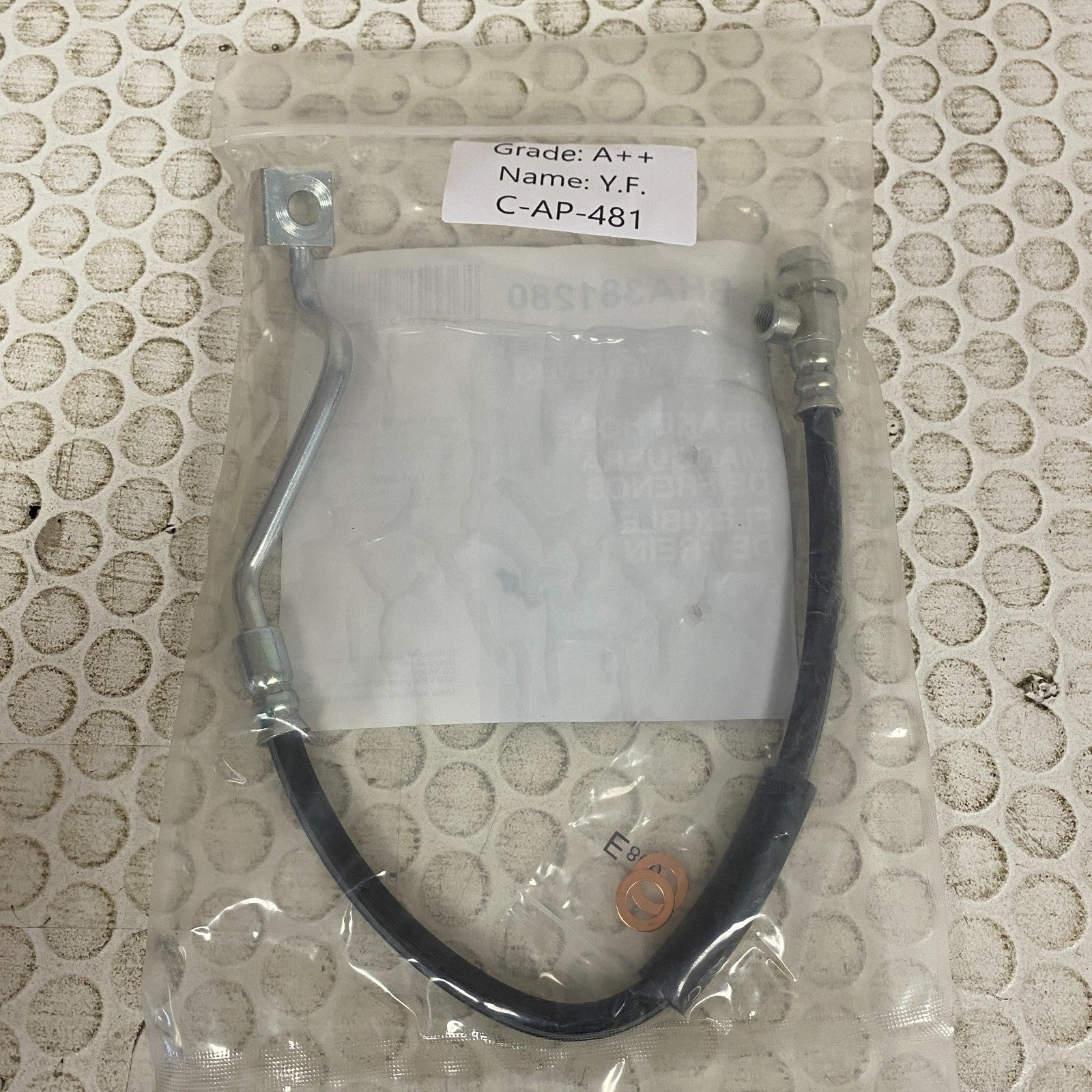 Carquest Wearever Brake Hose Assembly BHA381280 w/ Copper Washers Included