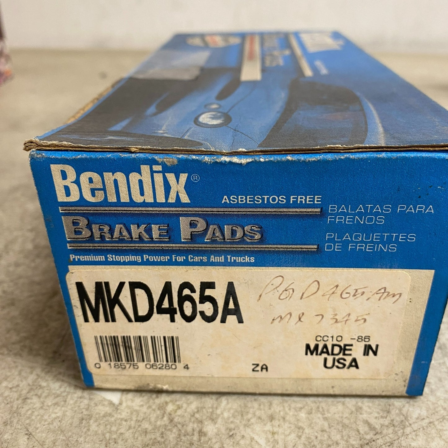 Bendix MKD465A Front Brake Pads Semi-Metallic 1990-2002 Honda Accord Civic