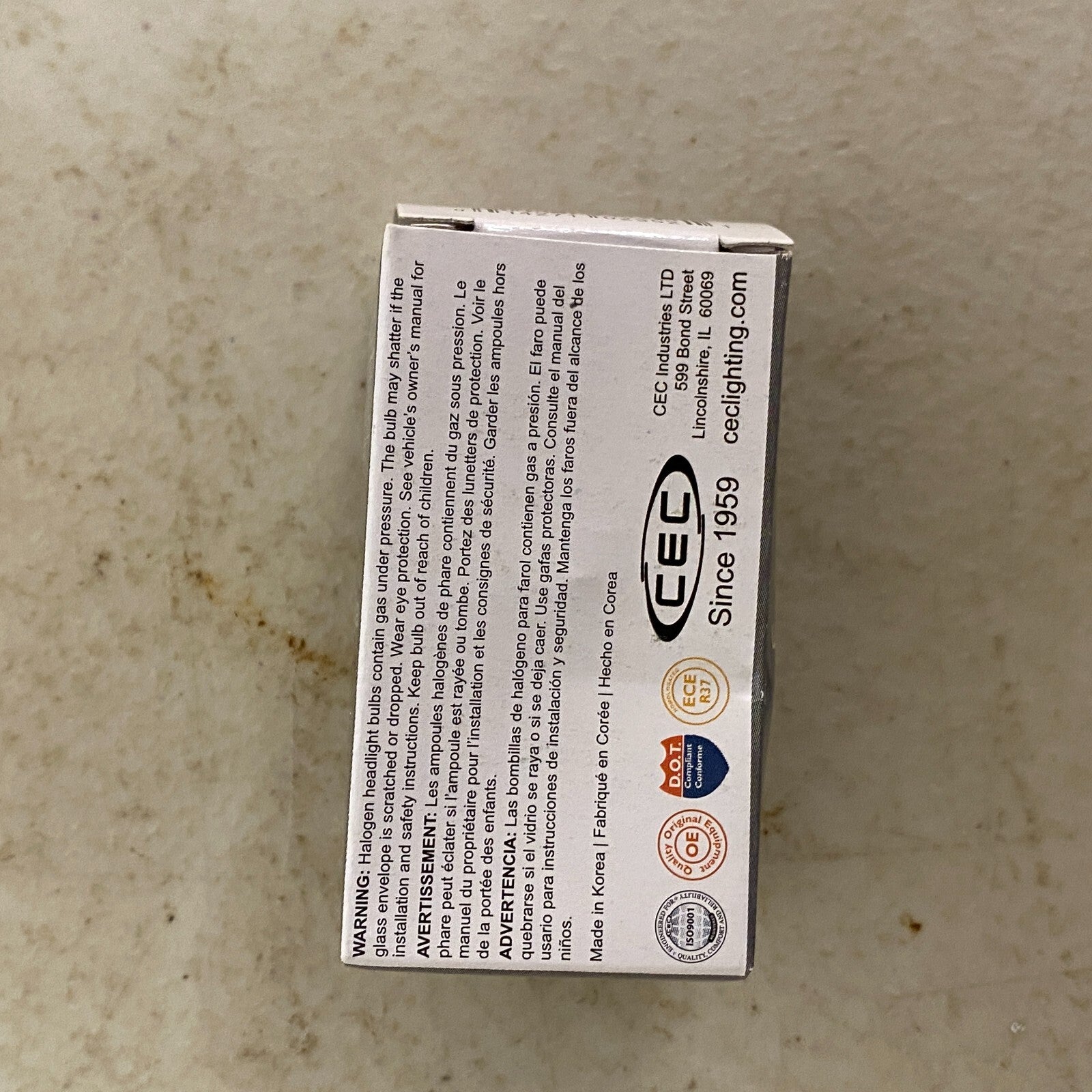 CEC Halogen Light Bulb H7 PX26d  12V , 55W , Brand New!