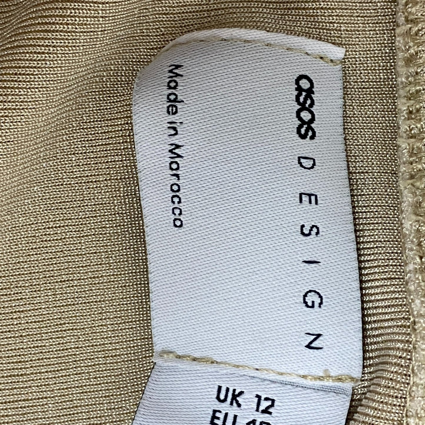 ASOS DESIGN wrap slinky blouson sleeve midi dress in Cream Size 8