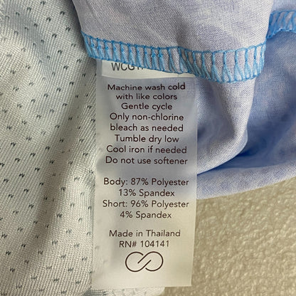 Calia Women's 16" Length Birdie Athletic Skort Blue Turtle Print WCG17020PS23