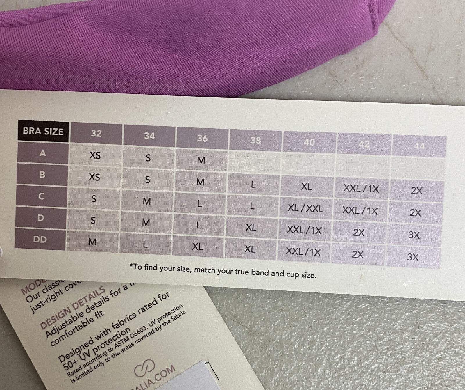 Calia Power Sculpt Swim High Support Tummy Control Tankini Geranium Purple New