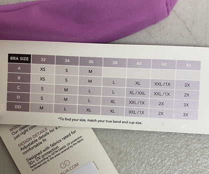 Calia Power Sculpt Swim High Support Tummy Control Tankini Geranium Purple New