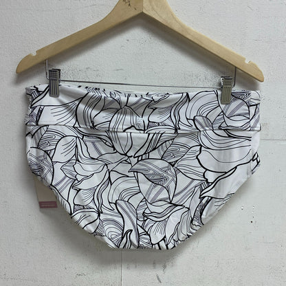 Calia Women Mid Rise Swim BoyShort Pure White Multi Boy Shorts WSA23500PRT