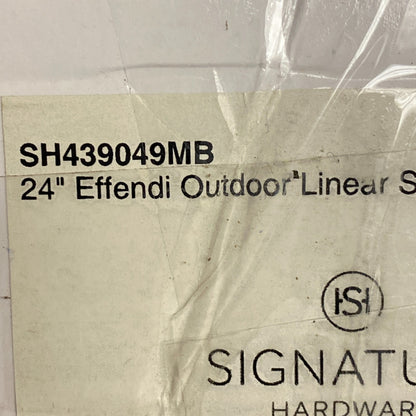 Signature Hardware 24" Effendi Linear Shower Drain - with Drain Flange - Mat,,,