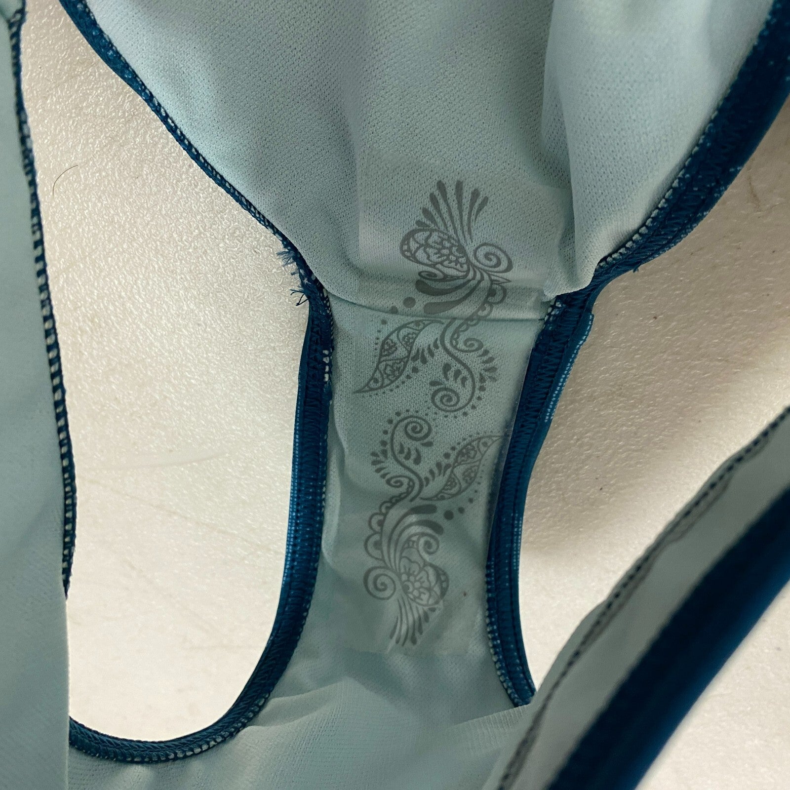 prana Woman's Ramba Hipster Mid Rise Bikini Bottoms Deep Verde Ikat W3RAMB113