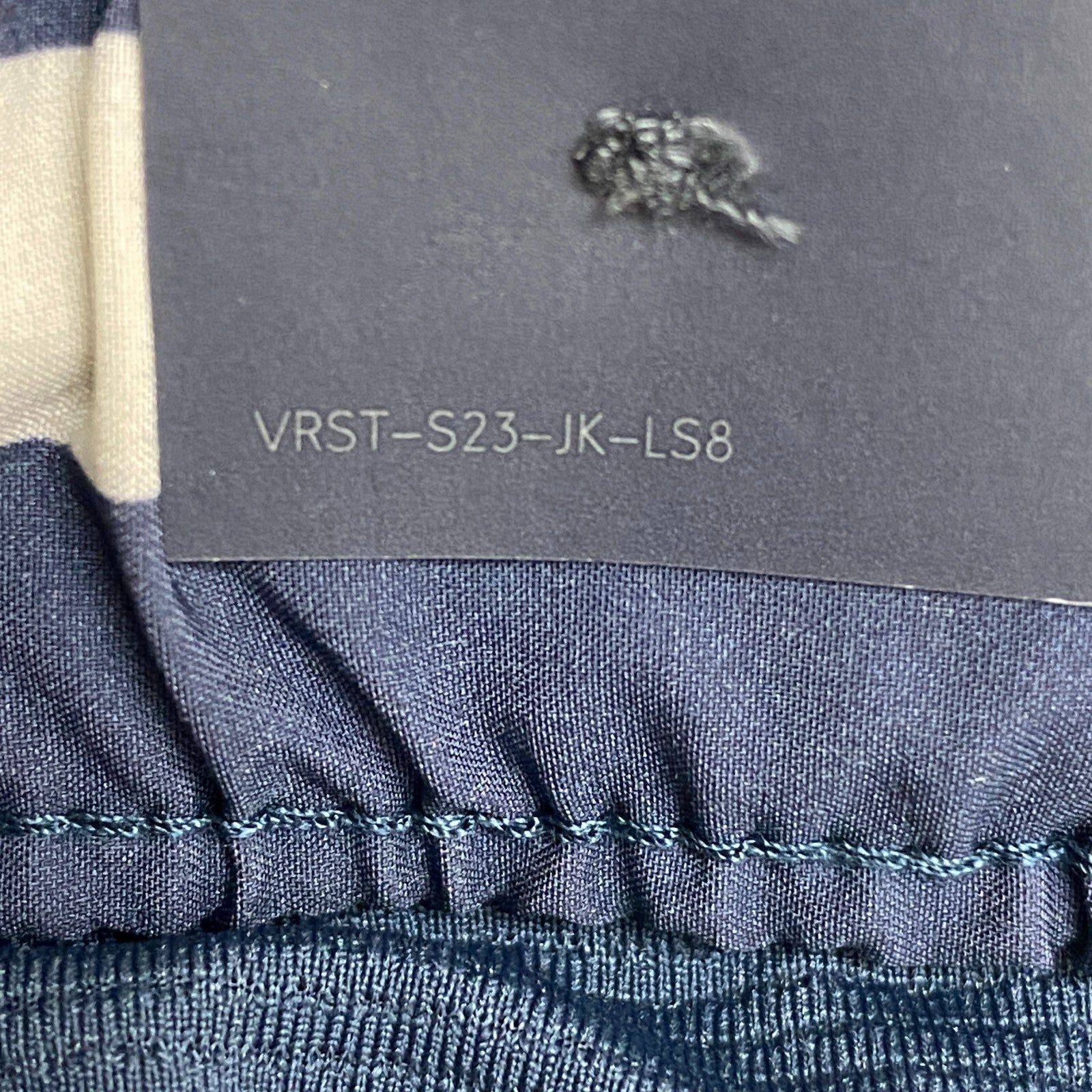 VRST Mens 5" Resort Short Print Navy/White Stripe Summer Stylish  MAX2004645P