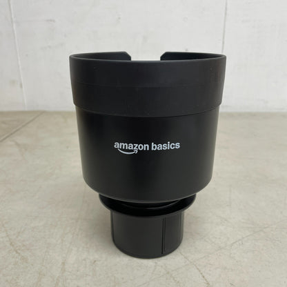 Amazon Basics Black Adjustable Car Cup Holder Expander for Large Bottles