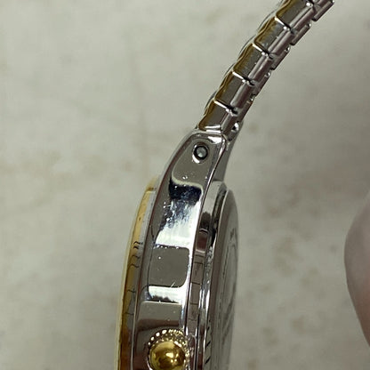 Armitron Watch Japan Quartz Women Dual Tone Gold Plated Stretch Steel 75/5420TTG