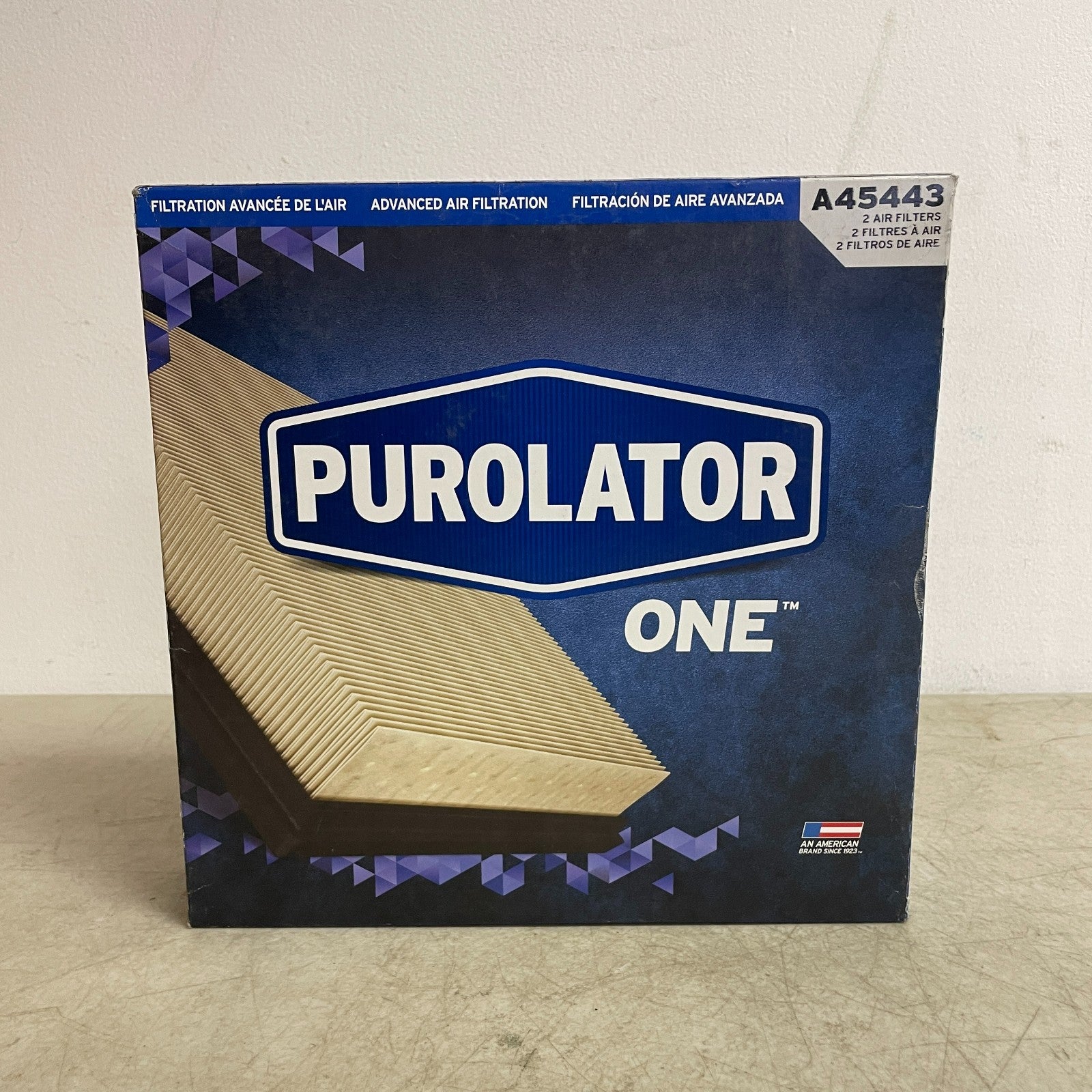 PurolatorONE Engine Air Filter Full Synthetic Media 99% Dirt Capture A45443