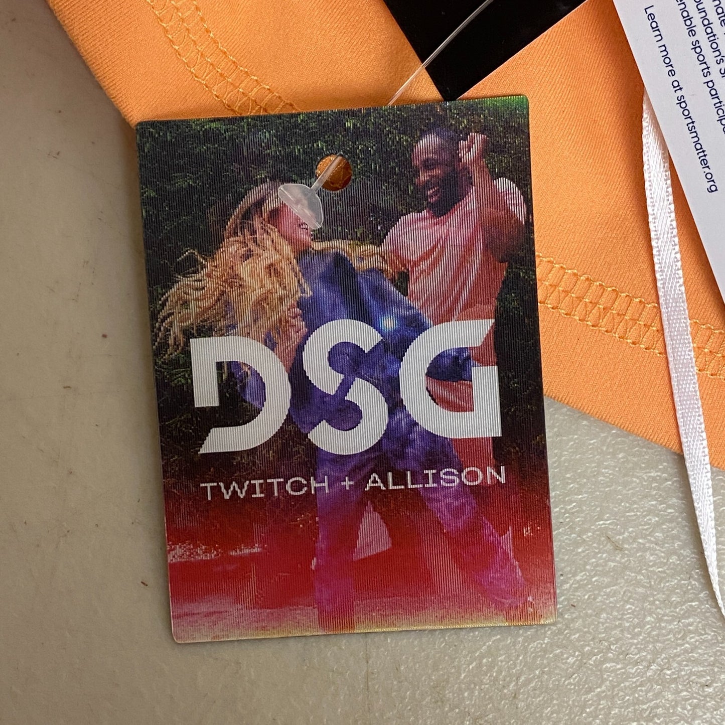 DSG Twitch + Allison Women's One-Shoulder Tank Dress Light Orange BOSSW13328