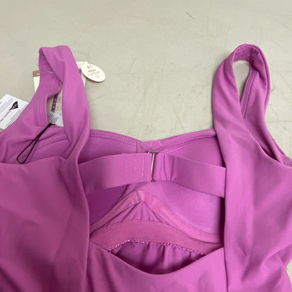 Calia Power Sculpt Swim High Support Tummy Control Tankini Geranium Purple New