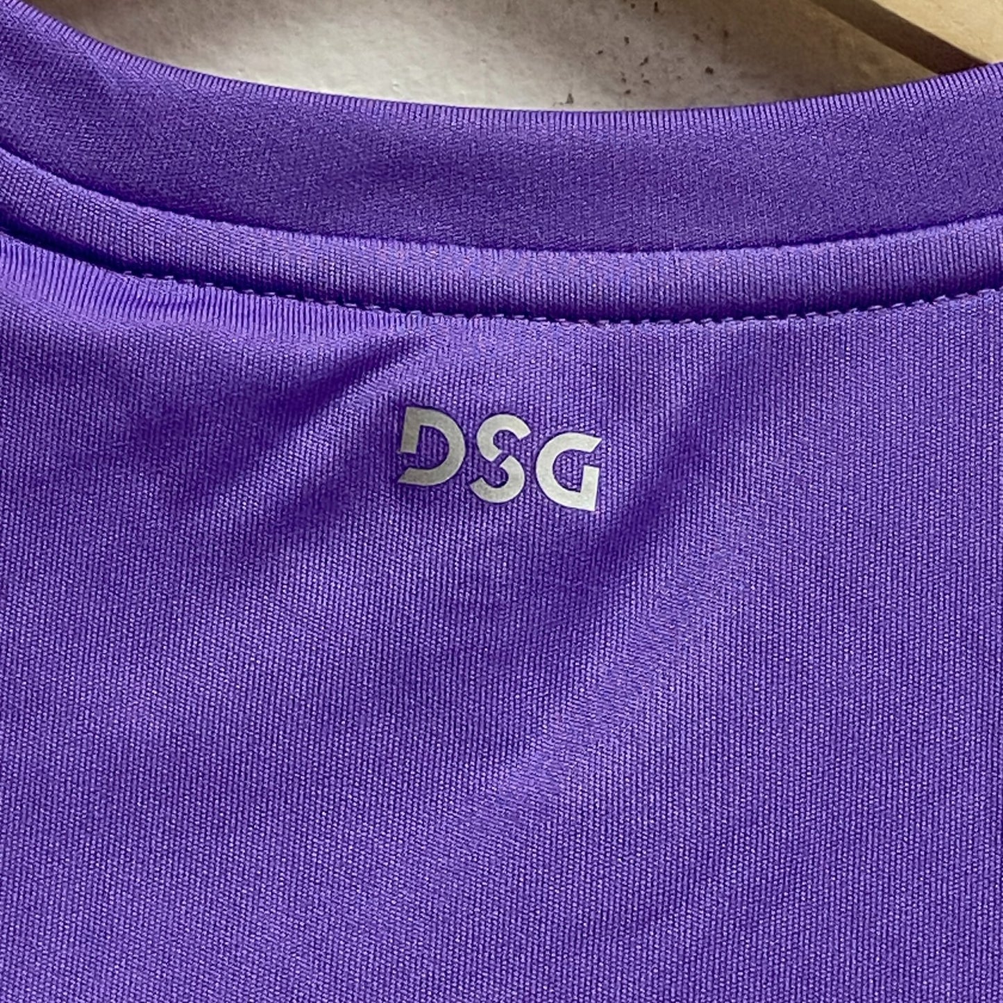 DSG Girl's Crew Graphic Tee Electric Violet Dance Solid Short Sleeve DAG11100