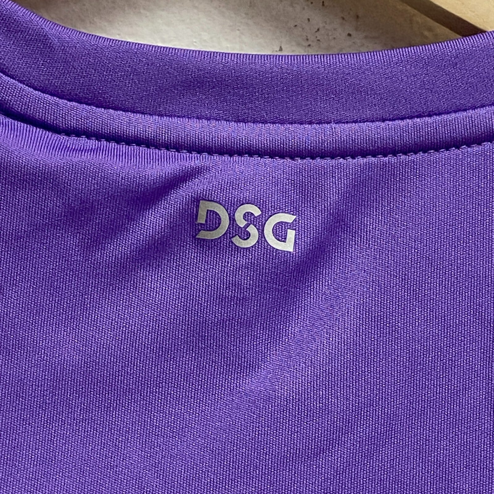 DSG Girl's Crew Graphic Tee Electric Violet Dance Solid Short Sleeve DAG11100
