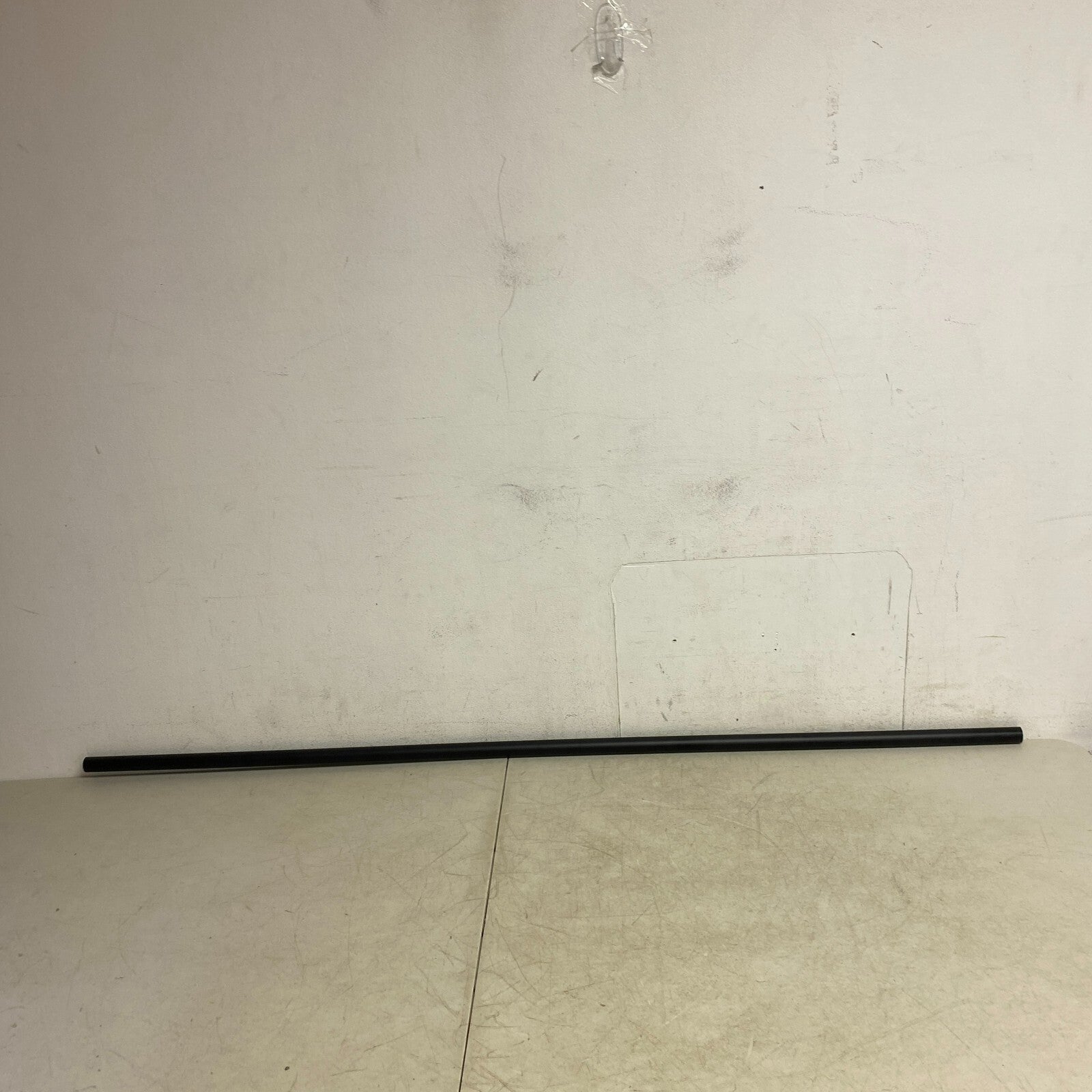 Signature Hardware 60" Straight Solid Brass Shower Rod - Matte Black