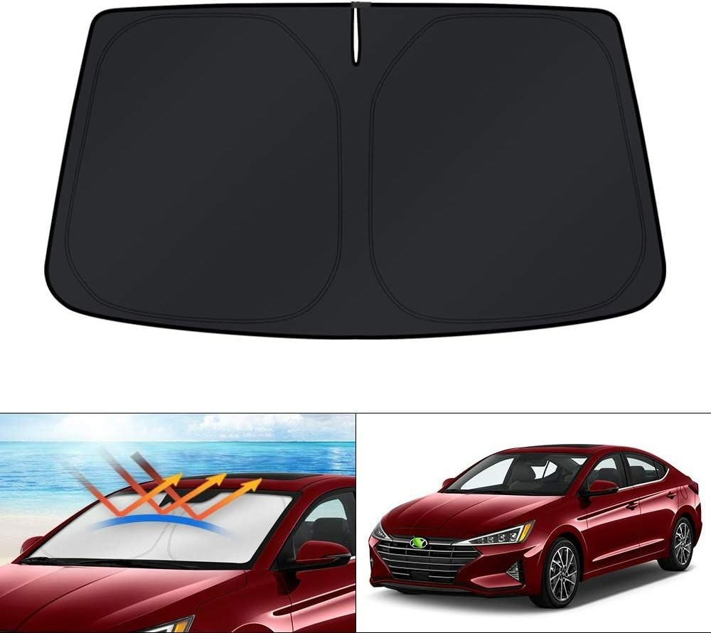KUST Windshield Sun Shade Custom Fit Hyundai Elantra 2017-2020 UV Block