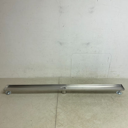 Signature Hardware 48" EFFENDI LINEAR SHOWER DRAIN-BRUSHED STAINLESS STEEL