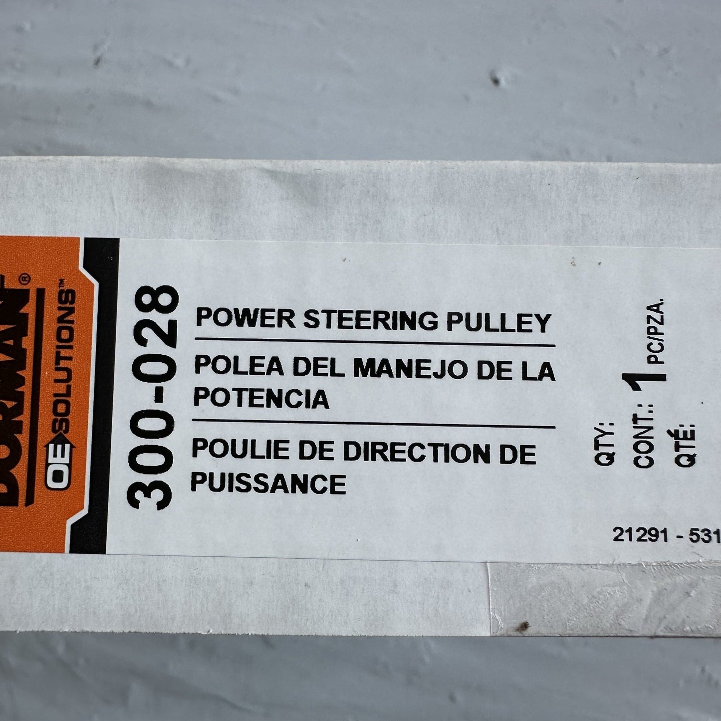 Dorman 300-028 Power Steering Pulley 6-Groove 6.69" OD for 98–04 Mustang GT