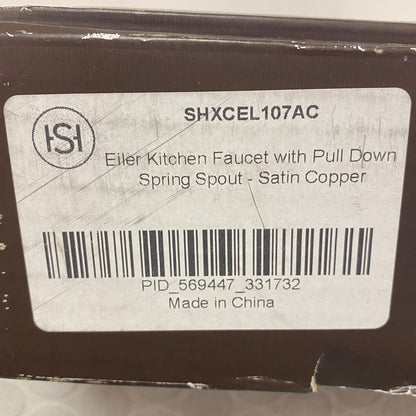 Signature Hardware Eiler 1.8 GPM Pull‑Down Kitchen Faucet Antique Copper