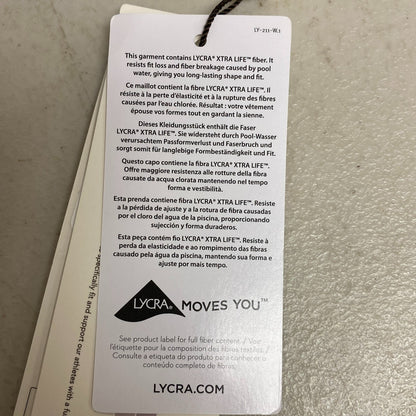 Calia Ruched Front Cross Back Top Floral Flourish Blue Bikini Top WSA22202PRT