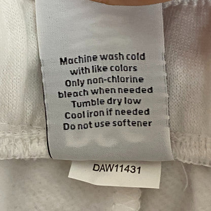 DSG Women's Boyfriend Fleece Shorts Pure White Solid DAW11431Z