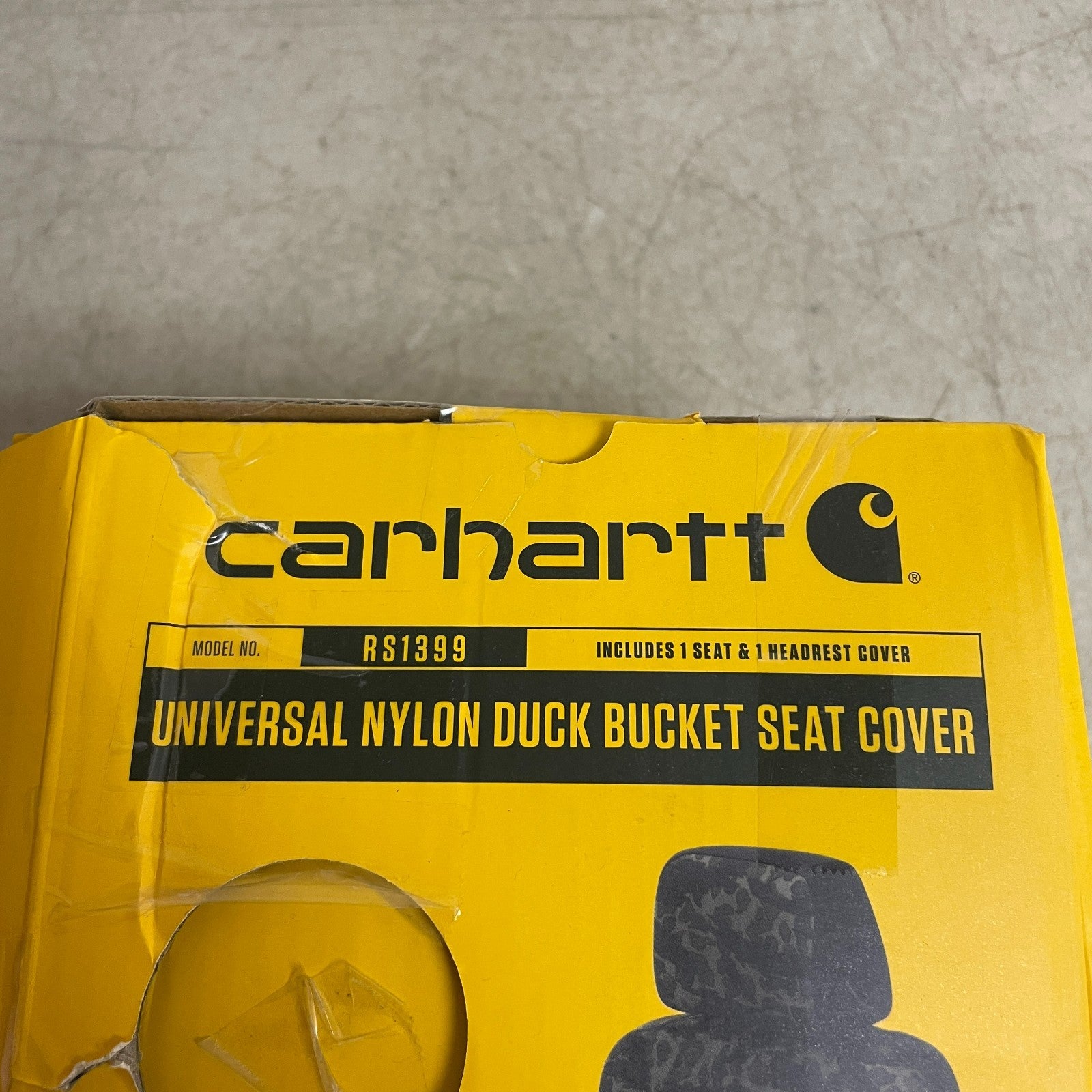 Carhartt Universal Bucket Seat Cover Nylon Duck Canvas Blind Duck Camo Single