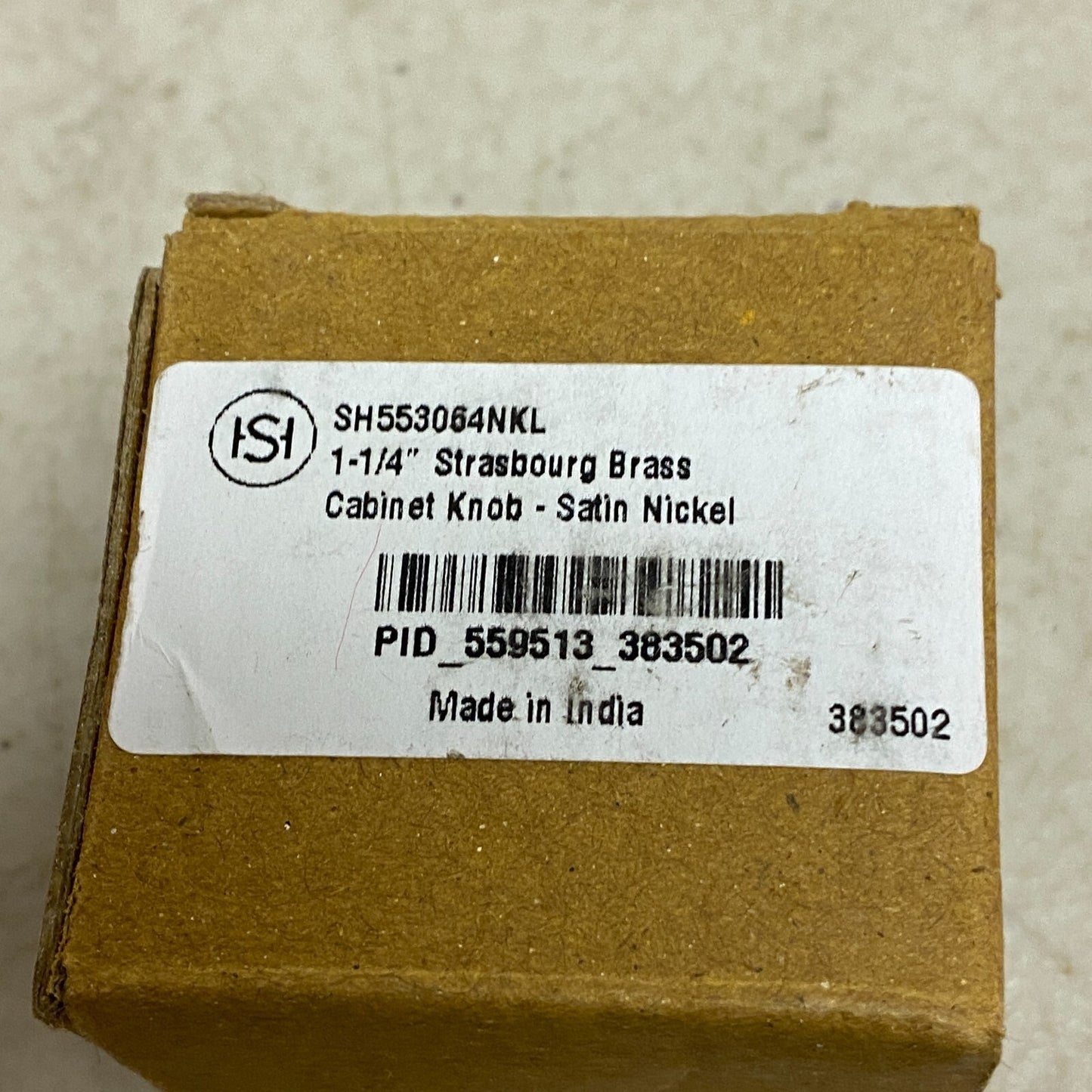 Signature Hardware 1-1/4" Strasbourg Brass Cabinet Knob - Satin Nickel