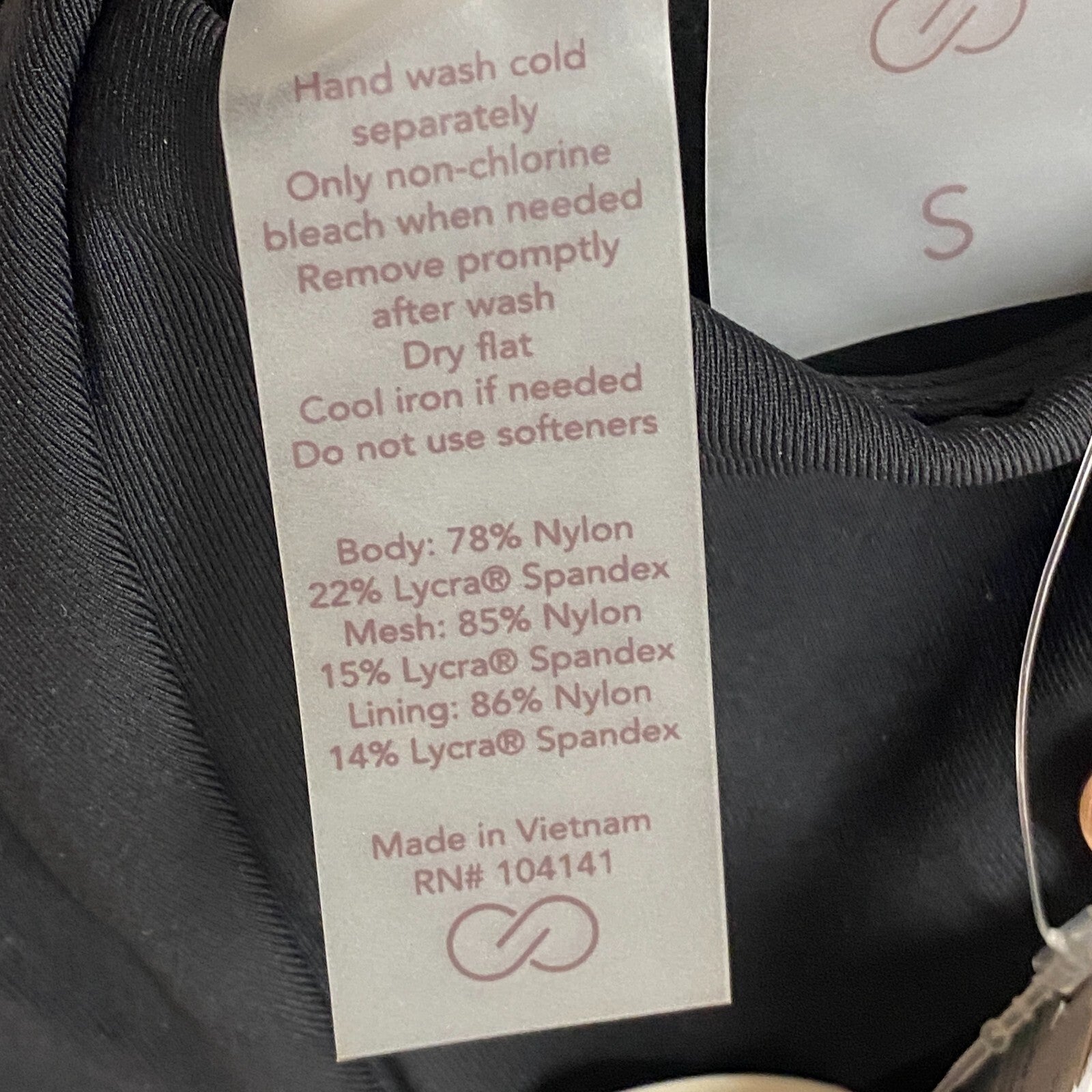 CALIA Women's Swim HIGH Support NECK TOP PURE BLACK WSA22207 Brand New!