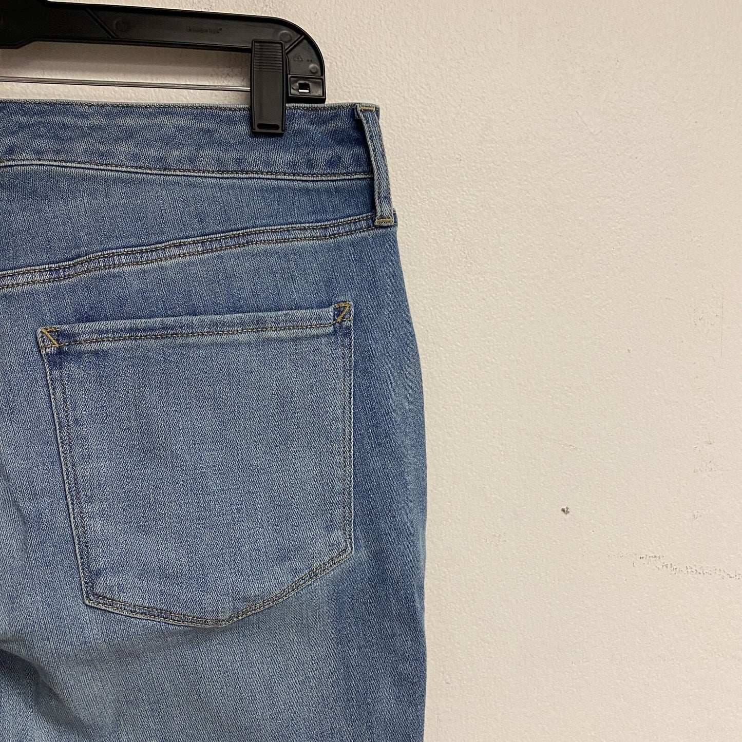 Ana Women's High Rise Exposed Button Skinny Jeans Size 16W Color Light Blue Bell