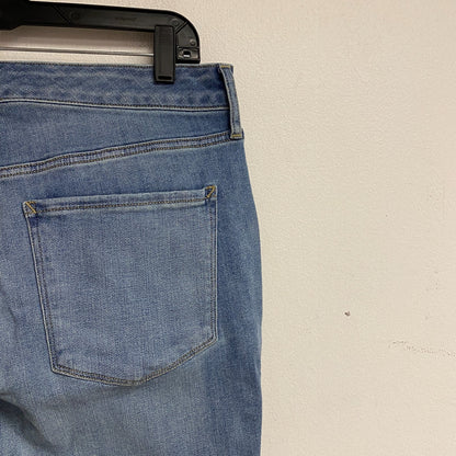 Ana Women's High Rise Exposed Button Skinny Jeans Size 16W Color Light Blue Bell