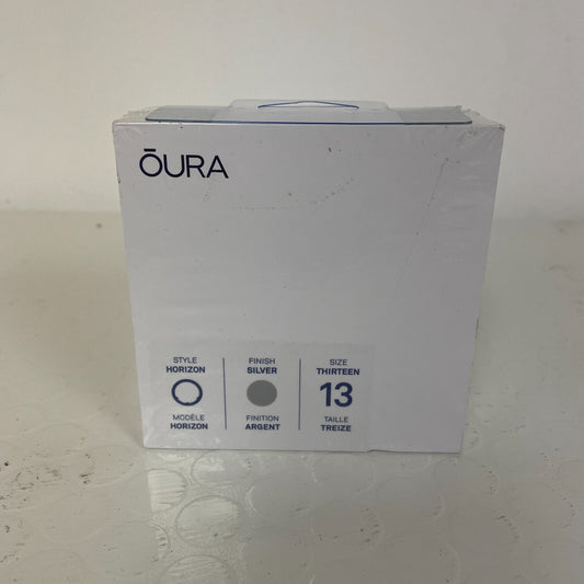 Oura Ring Generation 3 Horizon silver Finish Size US 13 Set Smart Ring NEW