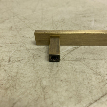 Signature Hardware 4'' Covello Solid Brass Cabinet Pull - Antique Brass