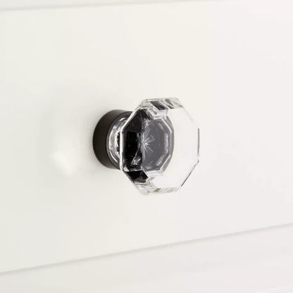 Amerock Glacio 1‑3/8″ Cabinet Knob Clear Black Bronze BP36653CBBR